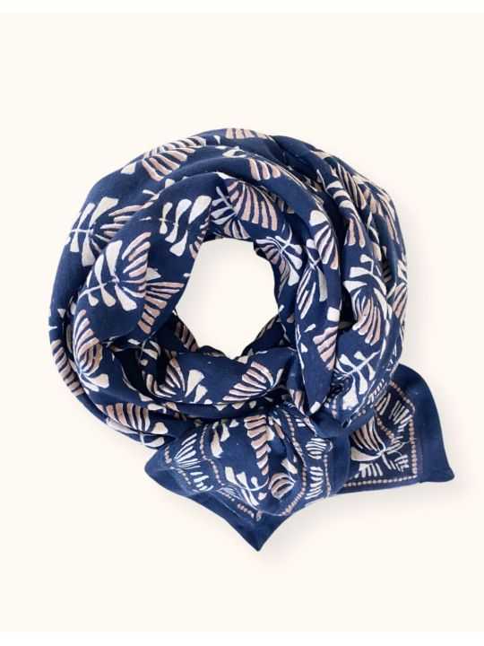 Grand foulard Latika| Tresse graphite