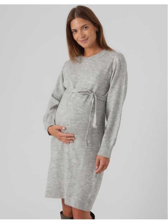 Robe de grossesse maille | Anne grise