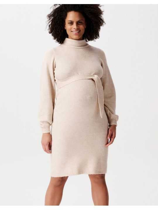 Robe grossesse hiver | Mico beige