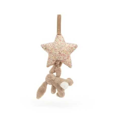 Etoile et lapin musical à suspendre | Blossom bea beige
