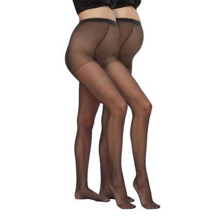 copy ofDuo de collants de grossesse 20 deniers | Nearly black