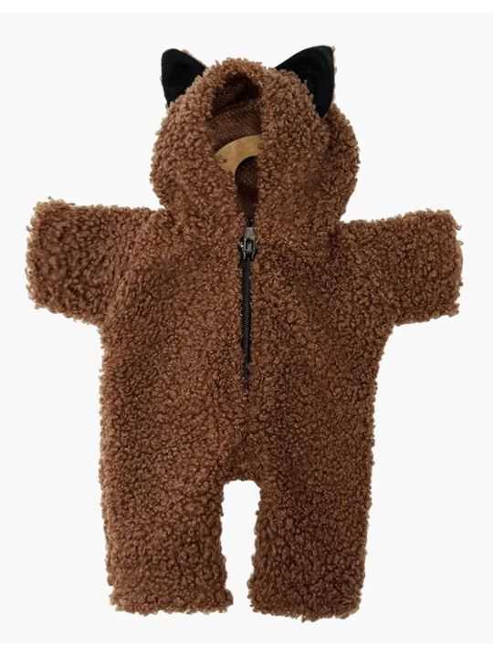 Tenue Babies | Combi chat en bouclette marron