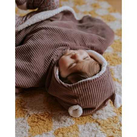 Poncho bébé velours | Parme