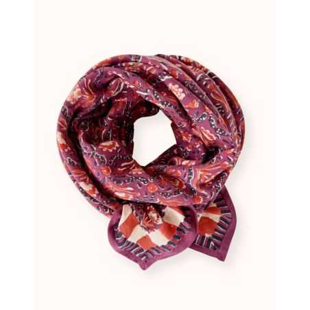 Grand foulard Latika | Cactus cherry