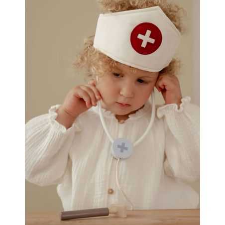 Mallette de docteur bois et tissu