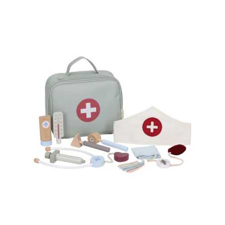 Mallette de docteur bois et tissu