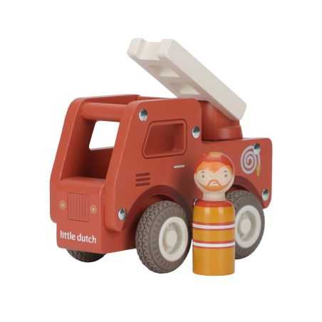 Camion de pompiers en bois
