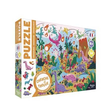 Puzzle Cherche et Trouve 54 pièces| Dinosaures
