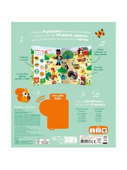 Livre Cherche et trouve sonore | La ferme