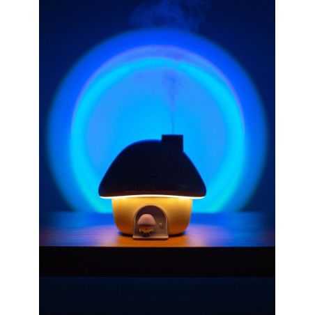 Veilleuse et humidicateur d'air | Champignon bleu