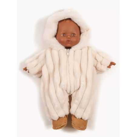 Tenue Babies | Combi pilote velours Minky écru