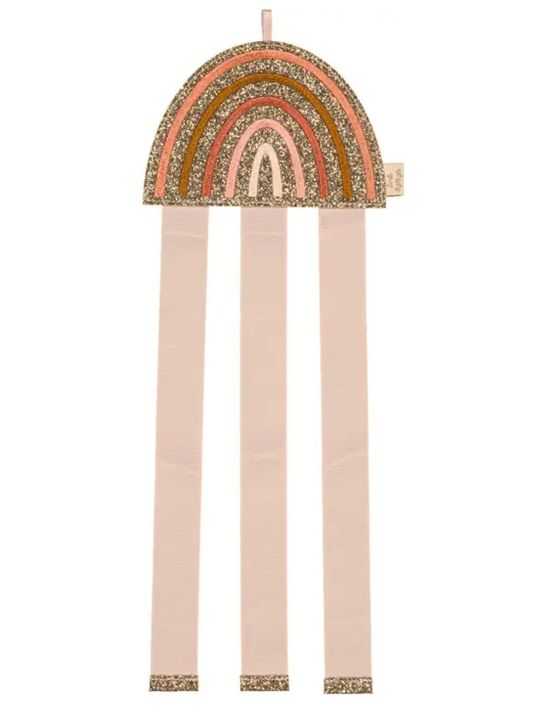 Porte barrettes mural | Arc-en-Ciel rose