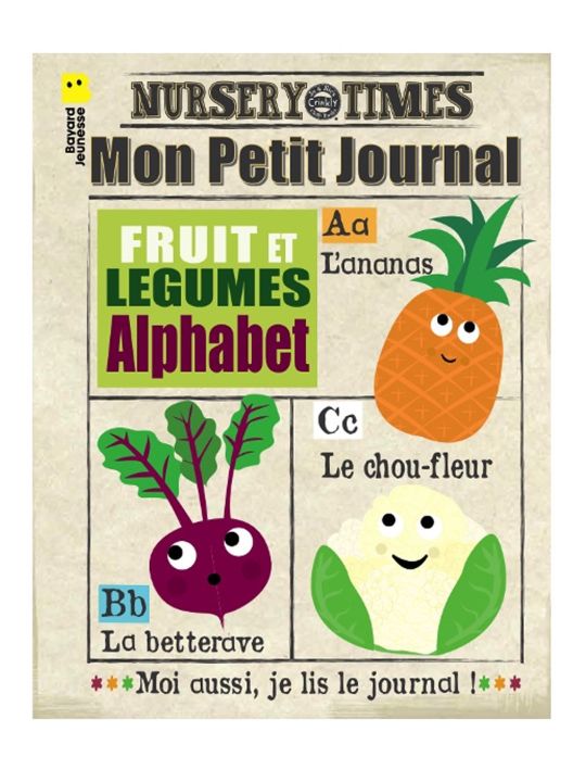 Journal tissu bébé | Les fruits et légumes