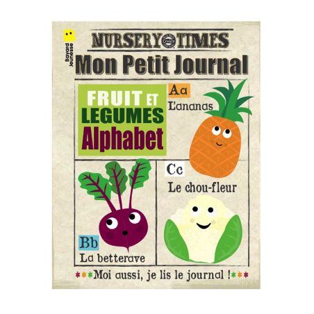 Journal tissu bébé | Les fruits et légumes