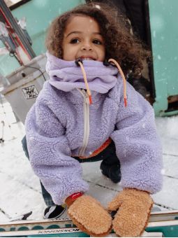 Cagoule enfant Warmy | Mauve