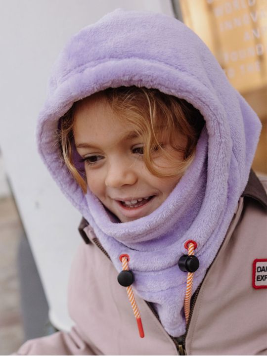 Cagoule enfant Warmy | Mauve