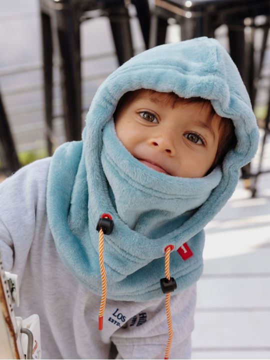 Cagoule enfant polaire douce Warmy Sky
