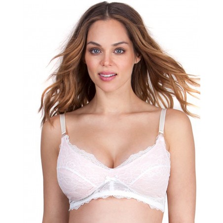 Soutien gorge d'allaitement dentelle poudré - Raleigh