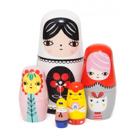 Poupées gigognes Fleur et ses amis