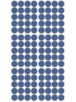 Stickers pois bleu