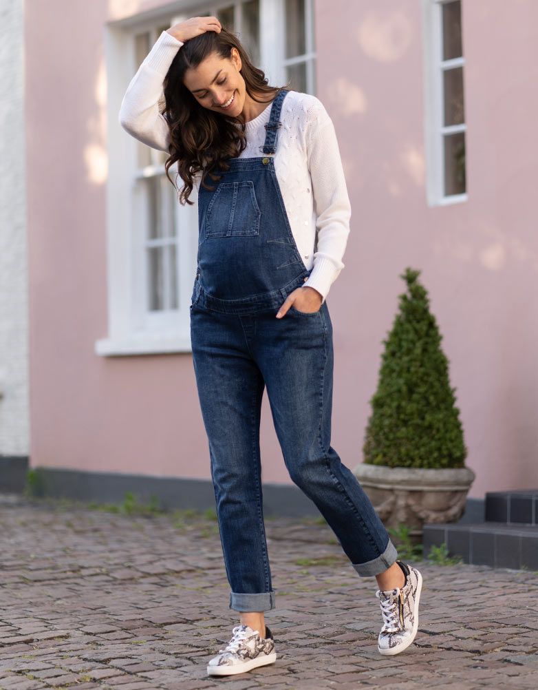 Salopette en jean de grossesse denim Travis Seraphine Inelle