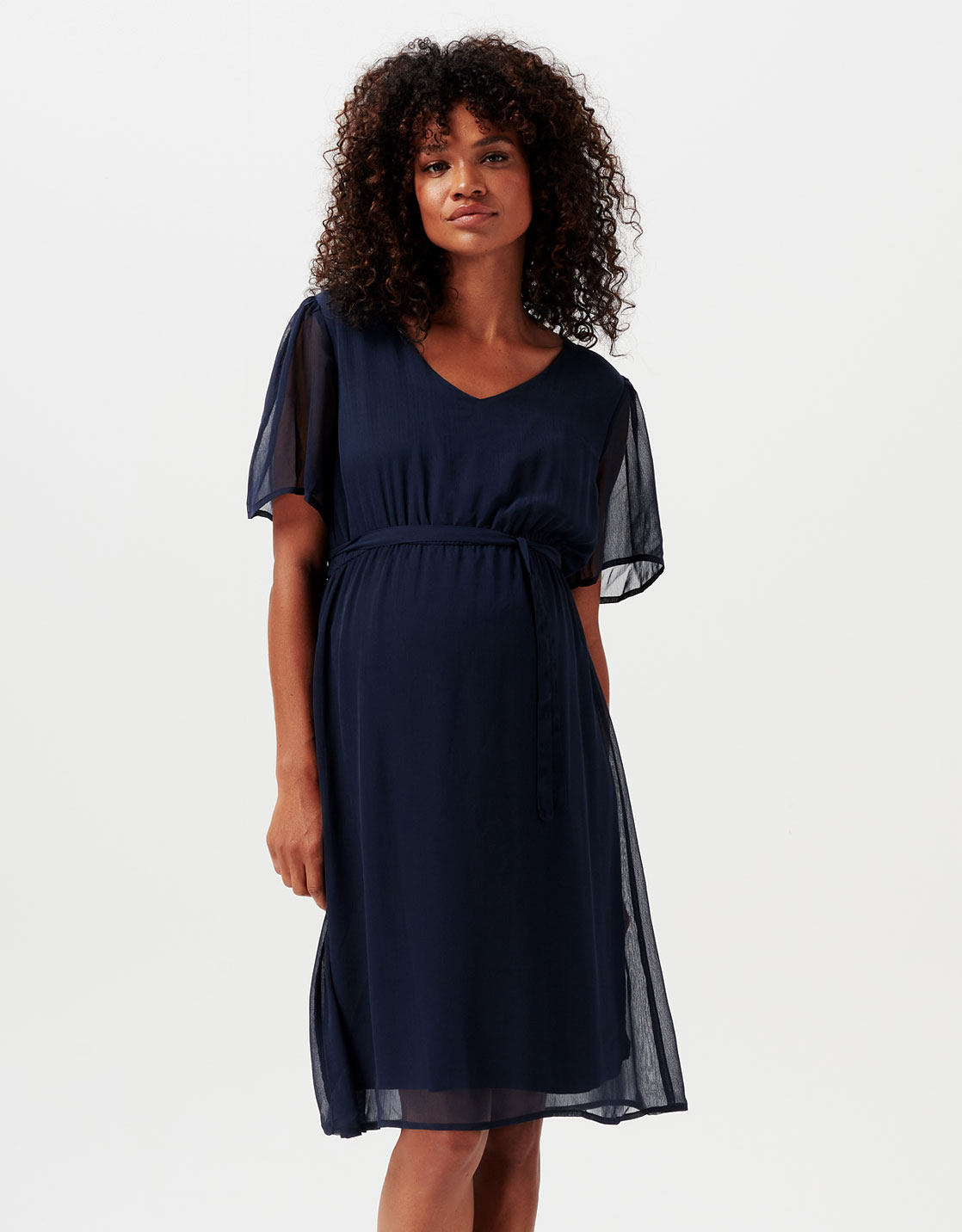 Robe de grossesse chic Aden bleu nuit Noppies maternite Inelle