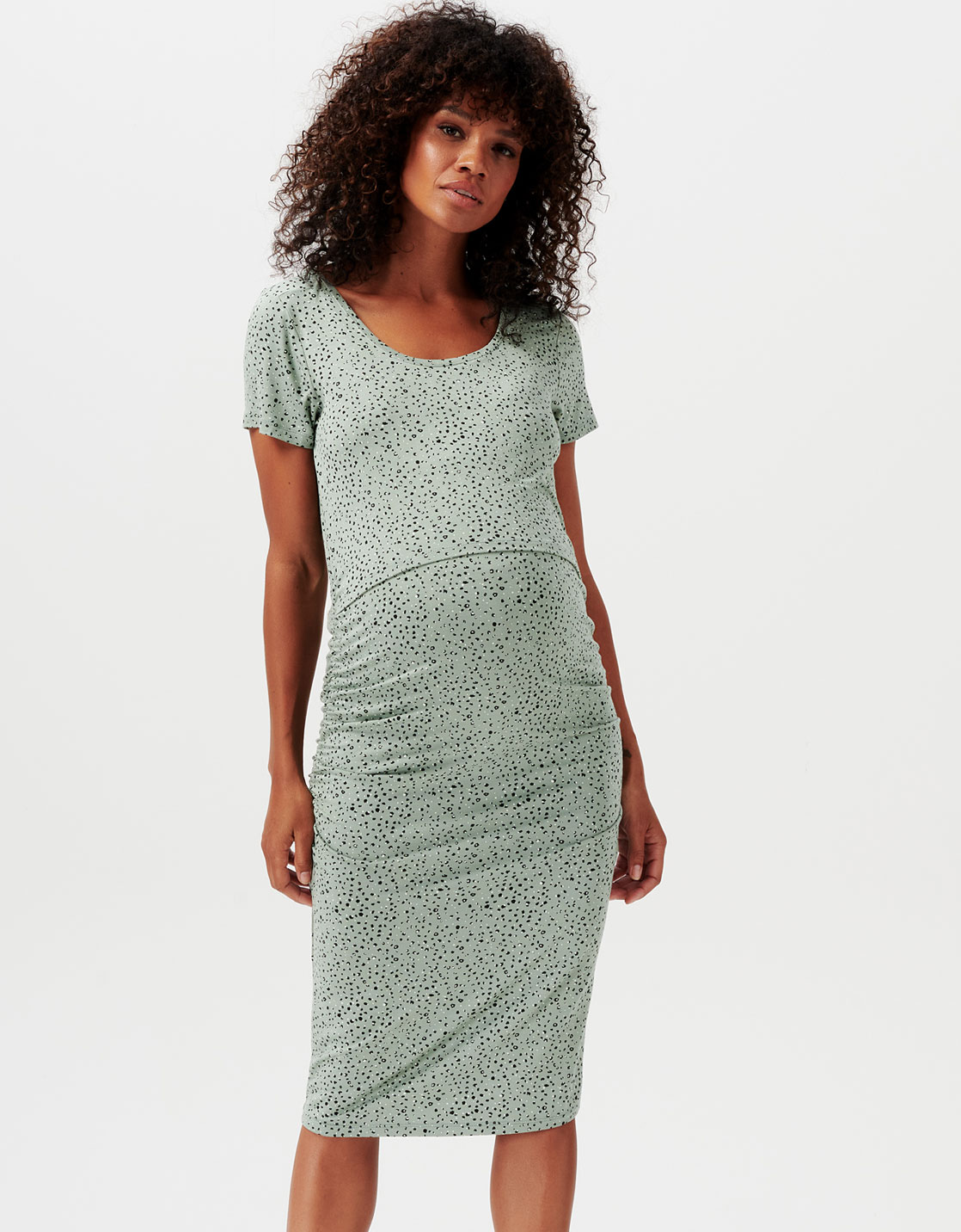 Robe verte grossesse on sale